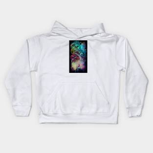 Gazing Into Imagination Kids Hoodie